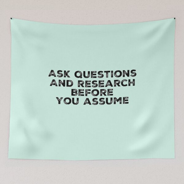 Item preview, Ask Research Before Assume - Cool Sticker designed and sold by joejiing.