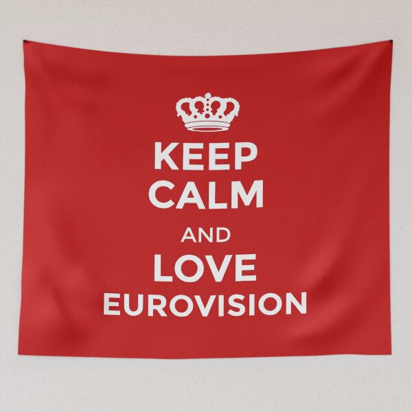 Item preview, Keep Calm and love EUROVISION designed and sold by missmarylin.
