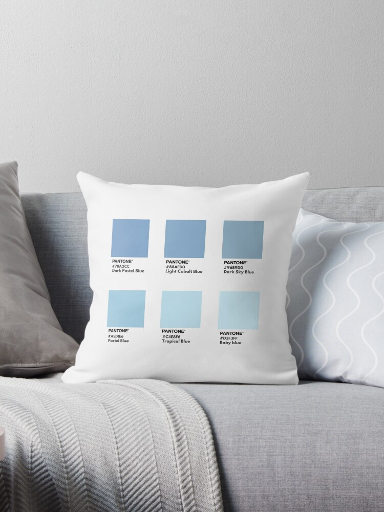 Cojín «Muestra de color pantone azul pastel» de softlycarol | Redbubble