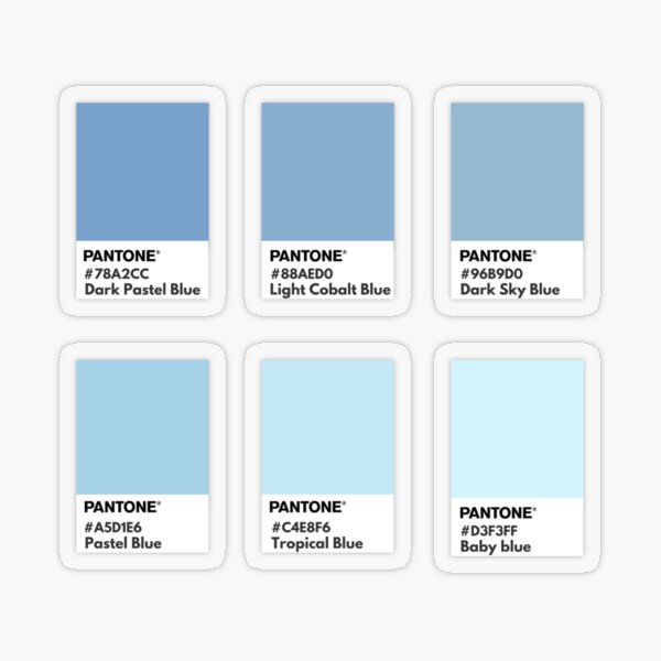 Pastel blue pantone color swatch Art Board Print for Sale by softlycarol