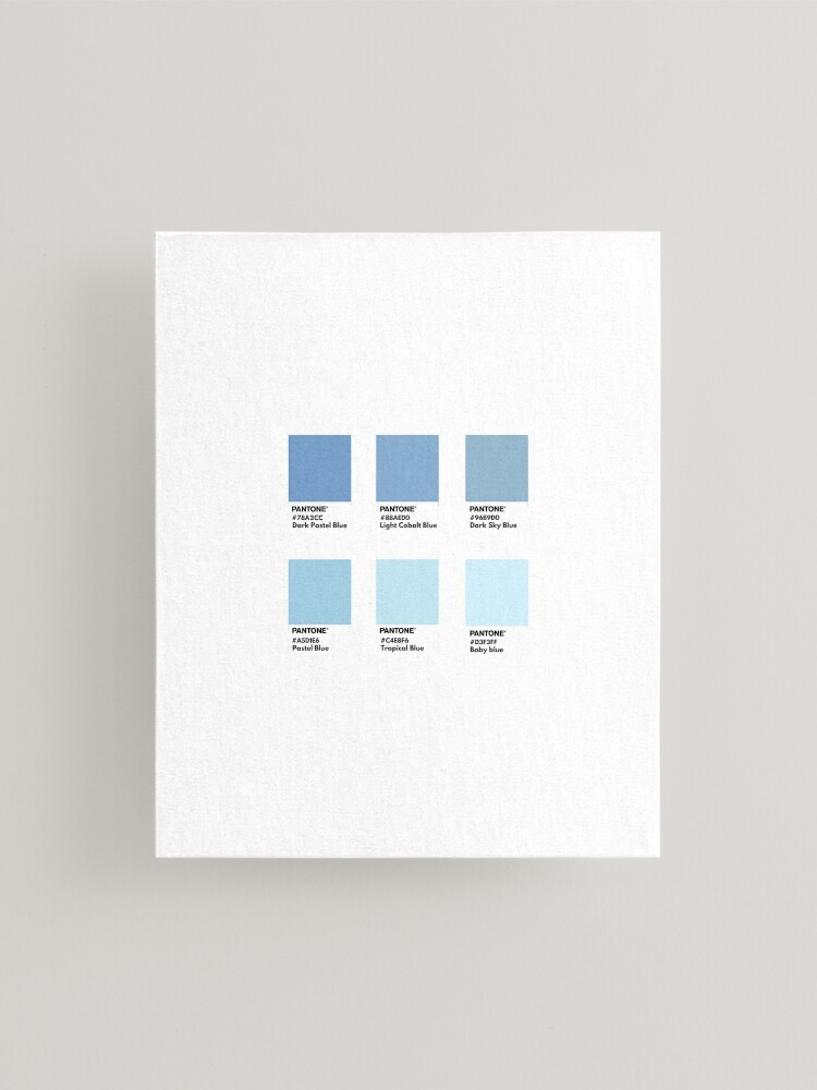 Pastel blue pantone color swatch | Scarf