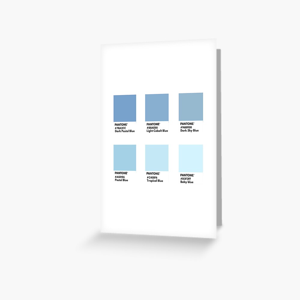 Pastel blue pantone color swatch | Scarf