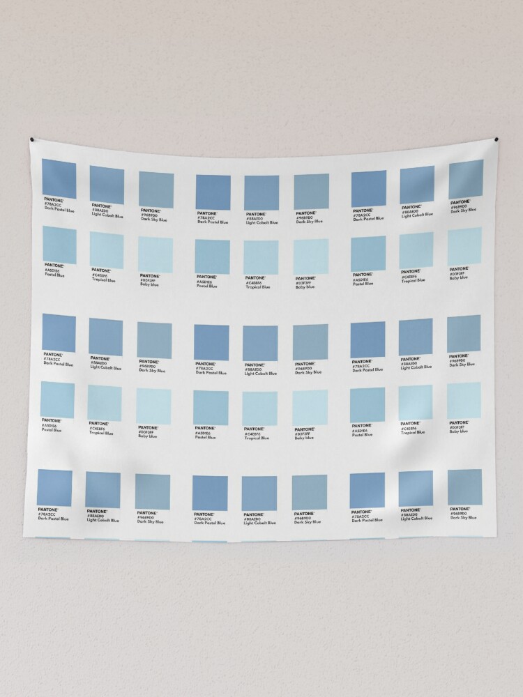 Pastel blue pantone color swatch Art Board Print for Sale by softlycarol