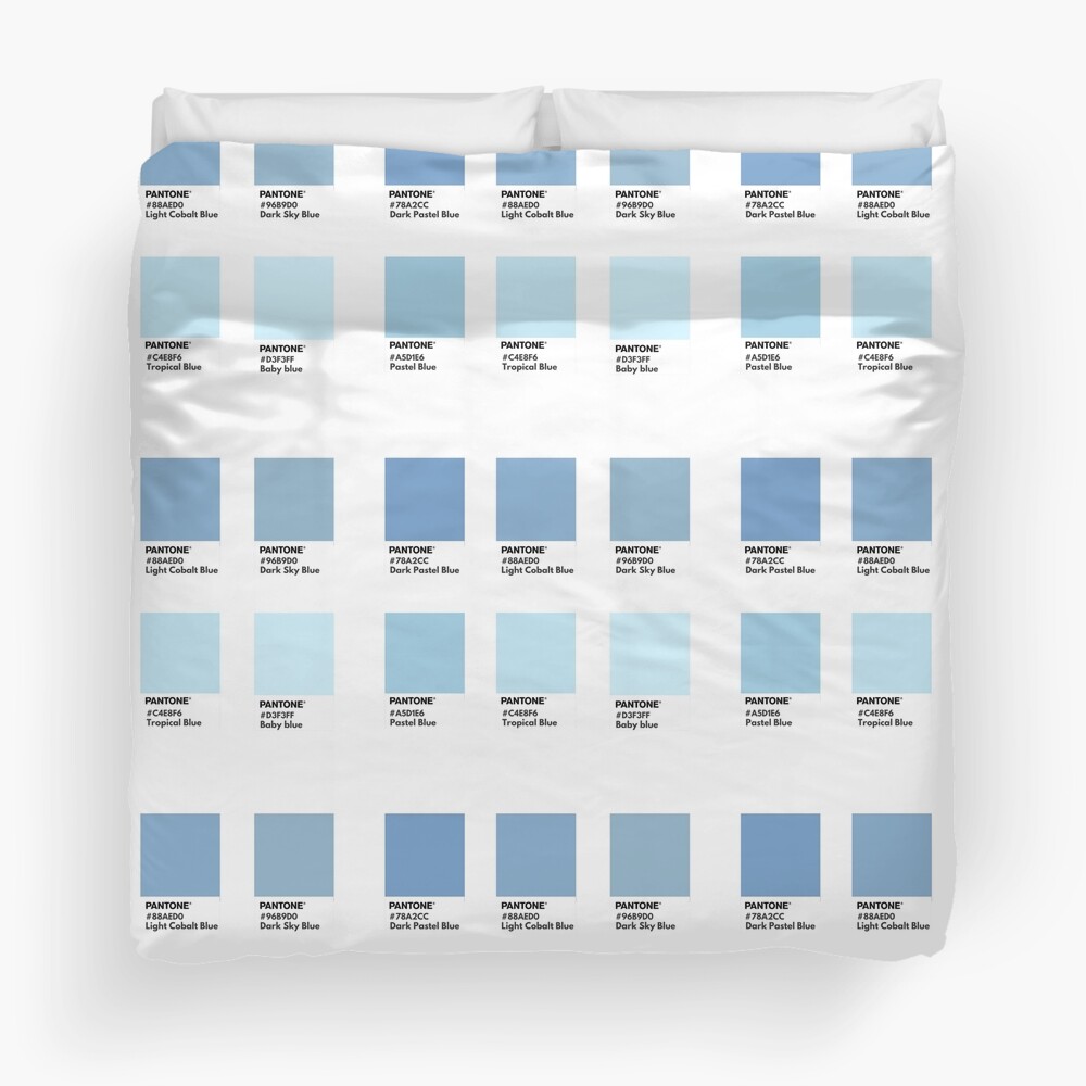 Pastel blue pantone color swatch | Scarf