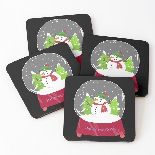 Item preview, Happy Holidays! With a Beautiful Snowman in the forrest covert with snow.  designed and sold by Zwembad Vergelijker.