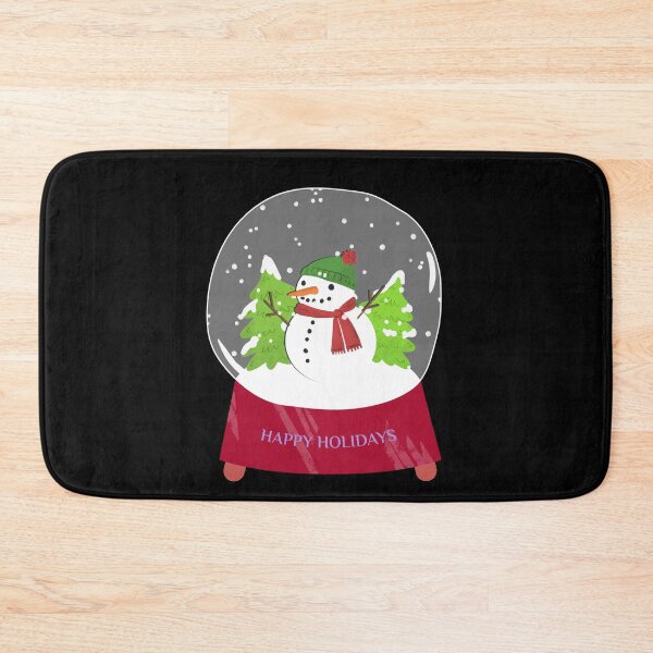 Item preview, Happy Holidays! With a Beautiful Snowman in the forrest covert with snow.  designed and sold by Zwembad Vergelijker.