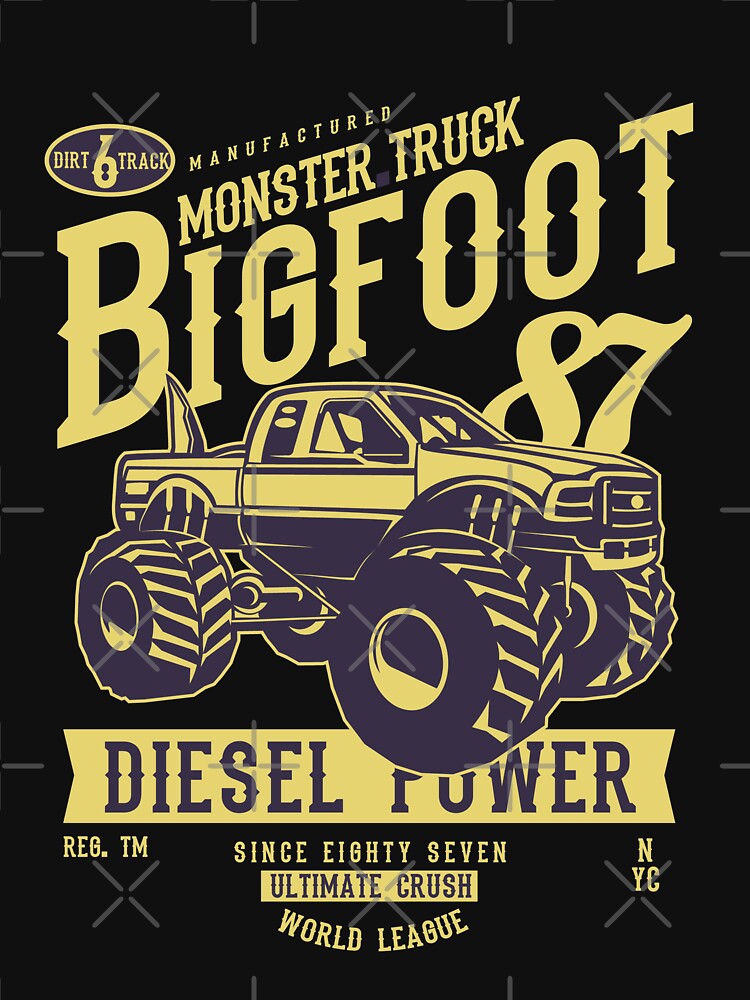 Diesel Power Monster Truck Madness Big Foot 87 by NextLVLShirts