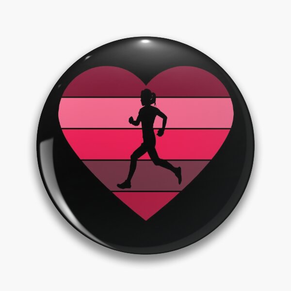 Item preview, I Love Running - Woman Runner - Pink Heart designed and sold by HeatherPore.