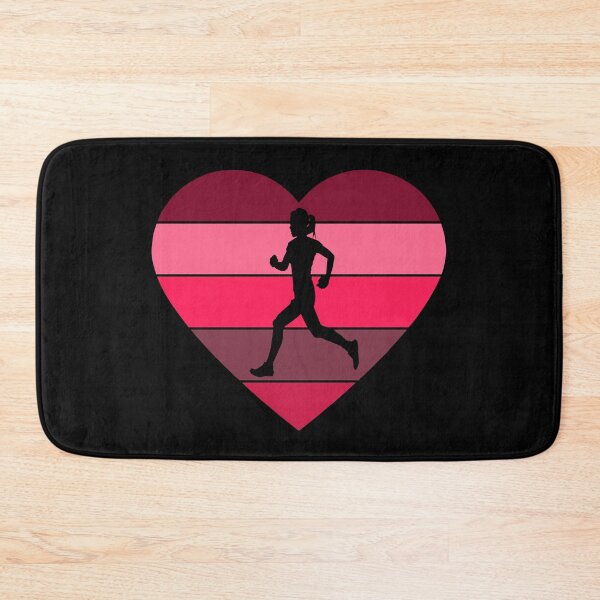 Item preview, I Love Running - Woman Runner - Pink Heart designed and sold by HeatherPore.