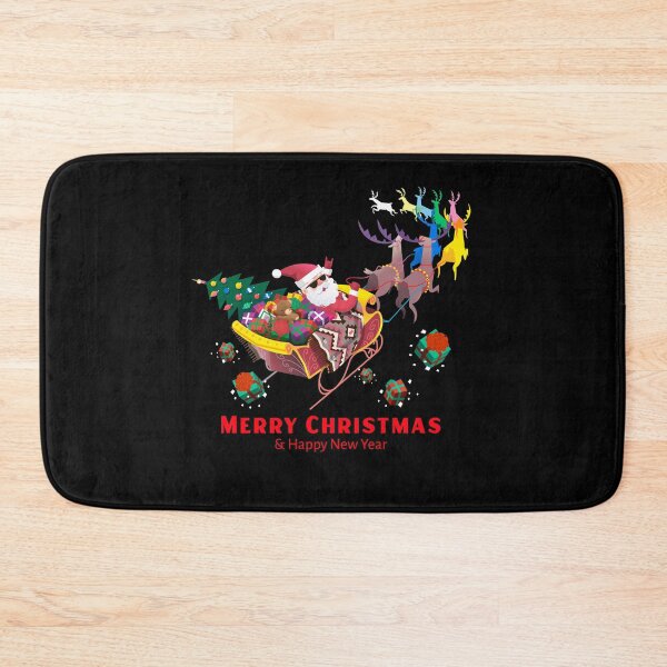 Item preview, Merry Christmas and a Happy New Year! With a Beautiful Santa flying around with the deer designed and sold by Zwembad Vergelijker.