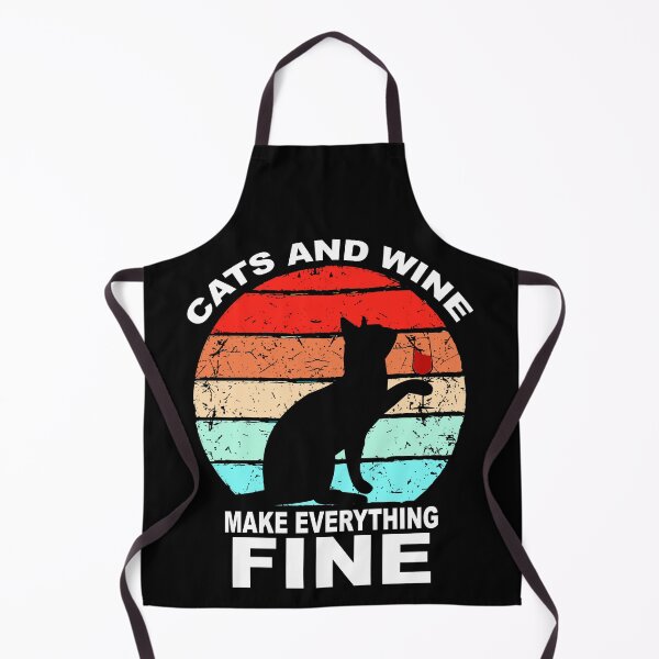 Item preview, Cats And Wine Make Everything Fine designed and sold by Sioox.
