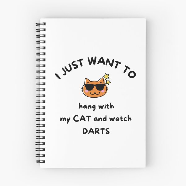 Item preview, I just want to hang with my cat and watch darts designed and sold by TheGreenGoat.