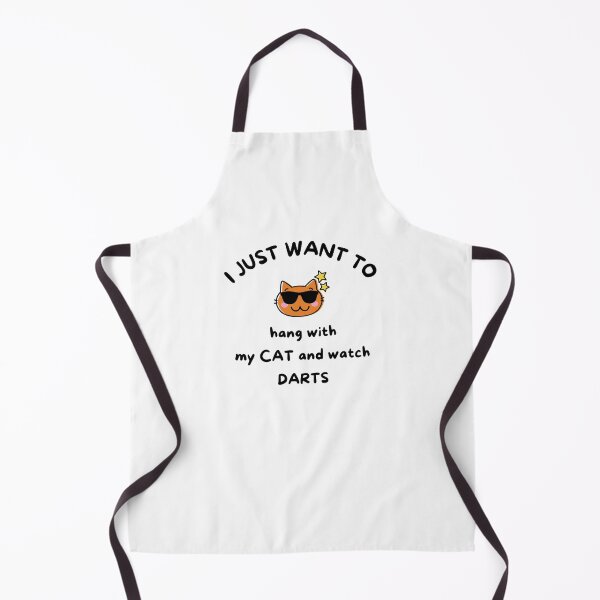 Item preview, I just want to hang with my cat and watch darts designed and sold by TheGreenGoat.