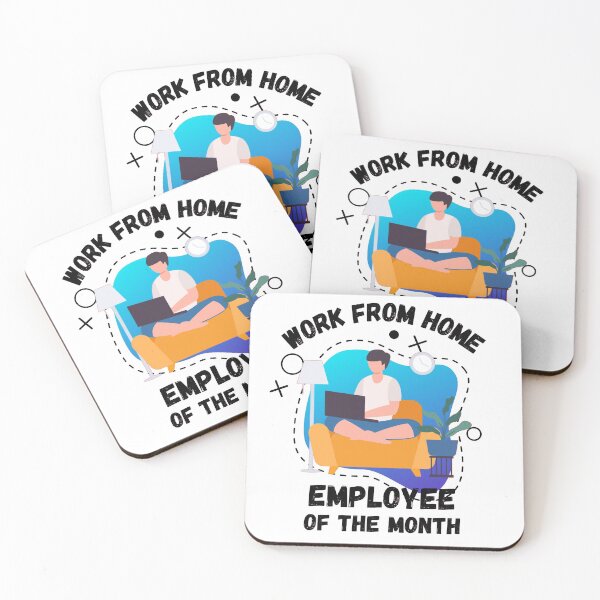 Item preview, Work From Home Employee Of The Month designed and sold by Rhu Creations.
