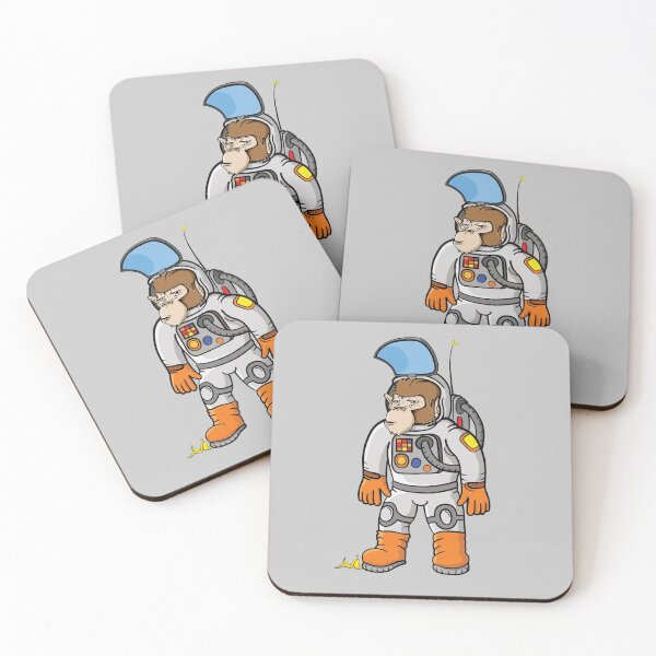 Item preview, Not So Enthusiastic Space Monkey designed and sold by LazyBuffalo.