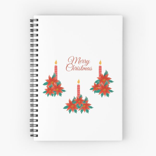 Item preview, Merry Christmas Flower Candles designed and sold by BohoMoon.
