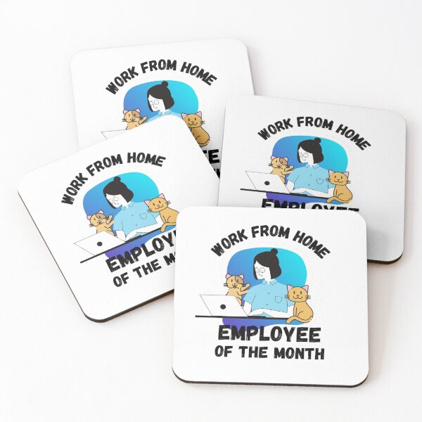 Item preview, Work From Home Employee Of The Month designed and sold by Rhu Creations.
