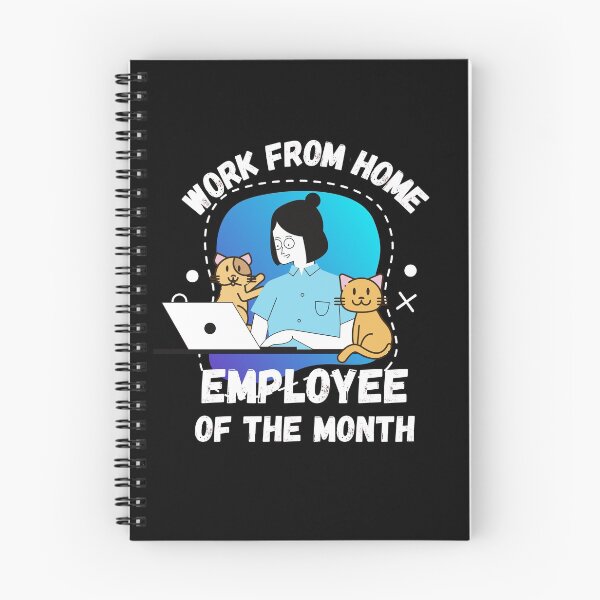 Item preview, Work From Home Employee Of The Month designed and sold by Rhu Creations.