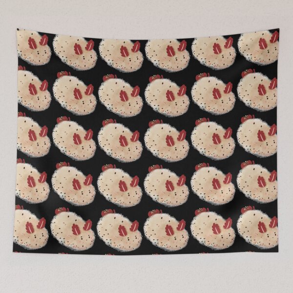 Item preview, Abstract Sea Bunny Ocean Sea Slugs - Red Floral designed and sold by TheRainbowRoom.