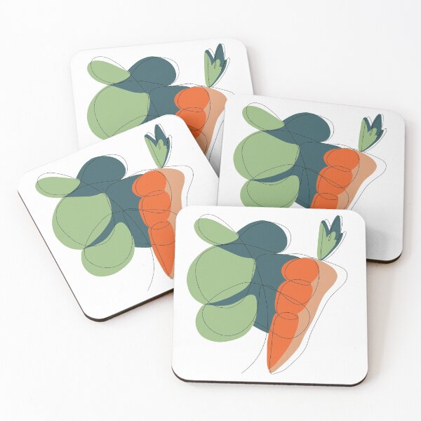 Item preview, One Line Drawing Kale Carrot designed and sold by ConsciousFellas.