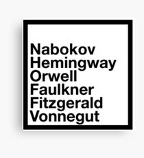 Famous Authors Canvas Print