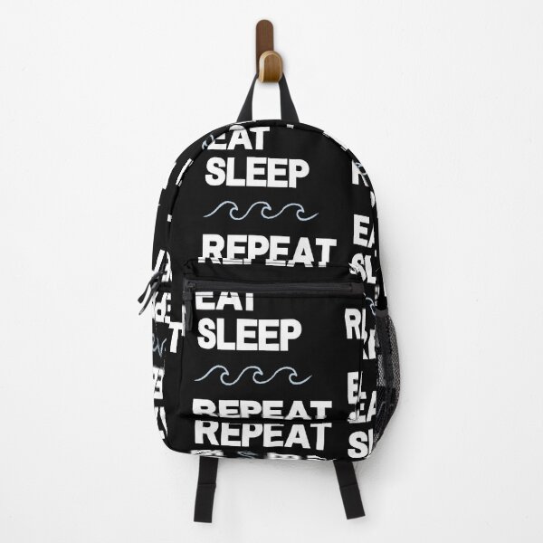 Item preview, EAT SLEEP SWIM REPEAT Simple Waves Drawing designed and sold by SimplePickUps.