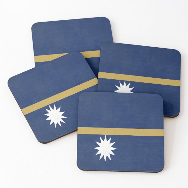Item preview, Nauru Flag designed and sold by Finding Fortuity.