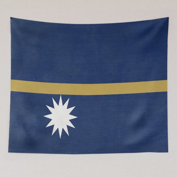Item preview, Nauru Flag designed and sold by Finding Fortuity.
