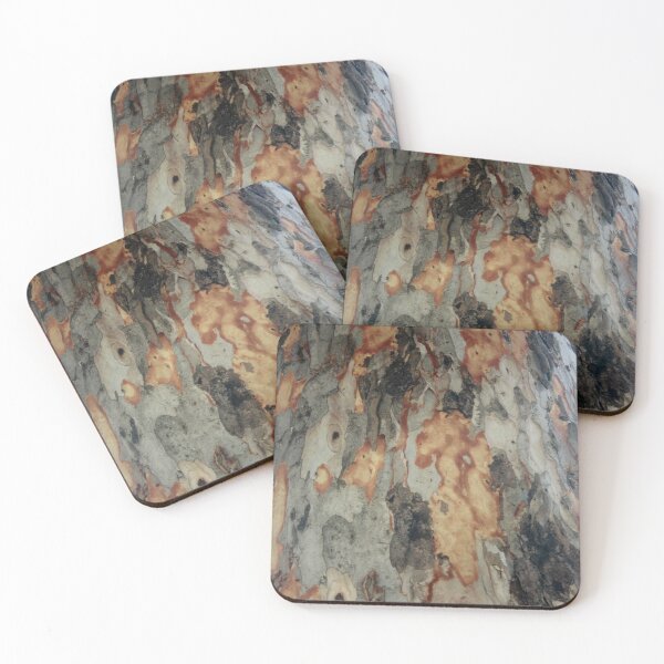 Item preview, Eucalyptus Tree Shedding Bark Abstract Photography designed and sold by taiche.
