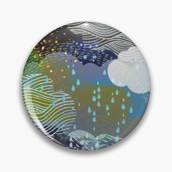 Item preview, The Sea and the Sky abstract rain clouds ocean designed and sold by Cecilia Mok.