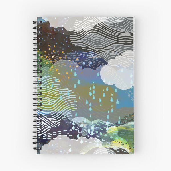 Item preview, The Sea and the Sky abstract rain clouds ocean designed and sold by Cecilia Mok.