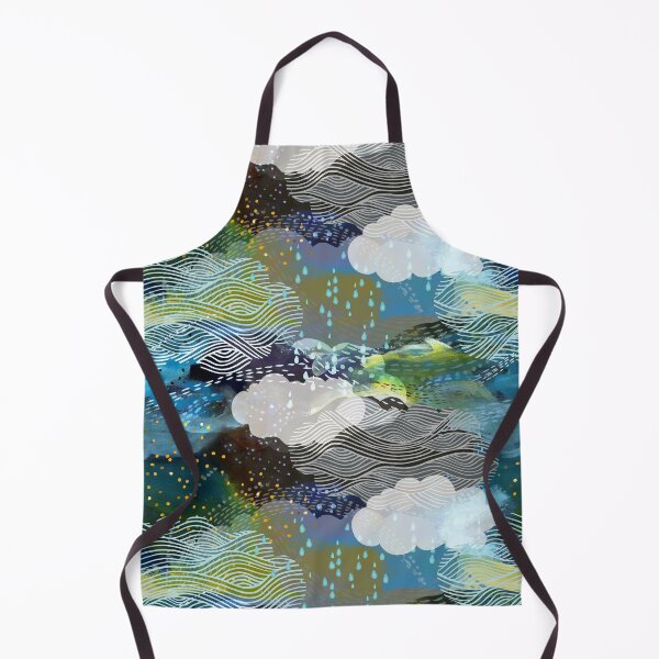 Item preview, The Sea and the Sky abstract rain clouds ocean designed and sold by Cecilia Mok.