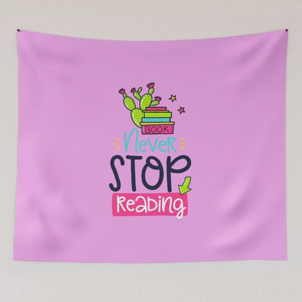 Item preview, Never Stop Reading  designed and sold by obviouslogic.
