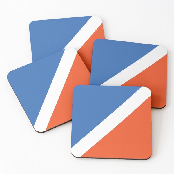 Item preview, Modern Shell Pattern Blue Orange designed and sold by zcabask.