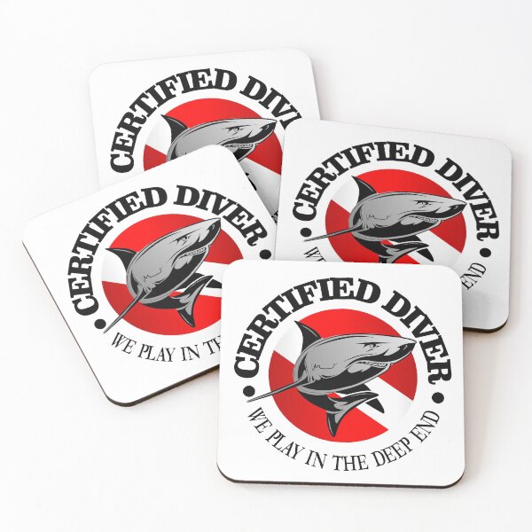 Item preview, Certified Diver (rd shark) designed and sold by curranmorgan.