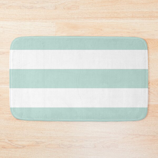 Item preview, Large MINT GREEN and WHITE HORIZONTAL STRIPES designed and sold by RachelMacht.