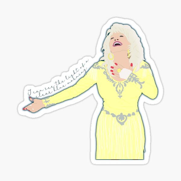 Item preview, Light of a Clear Blue Morning Dolly Parton designed and sold by SketchySira.