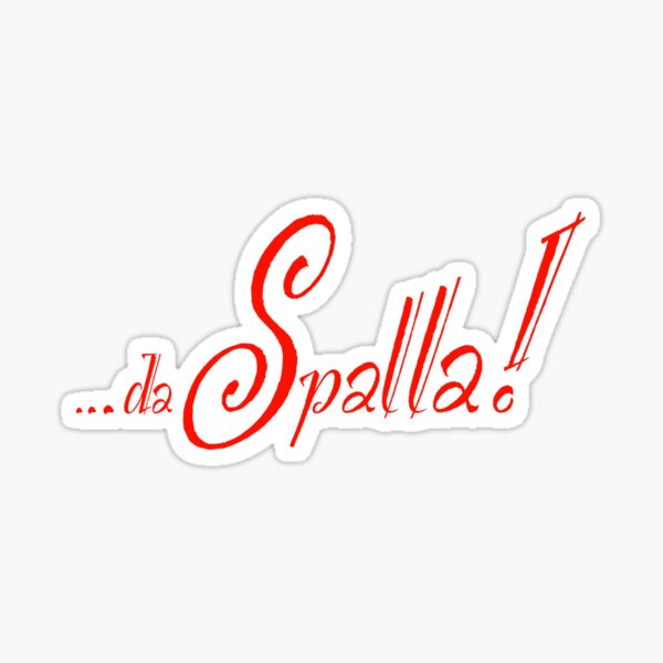 da Spalla red logo Sticker