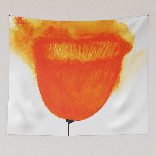 Item preview, Poppy in Titian red / watercolor designed and sold by DoreenGehrkeArt.