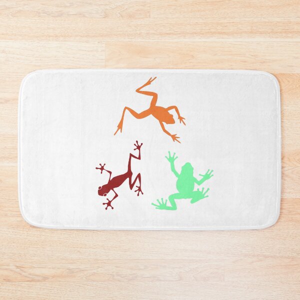 Item preview, Cute Colorful Frog Pattern Green Orange Maroon designed and sold by LeftFieldFunny.