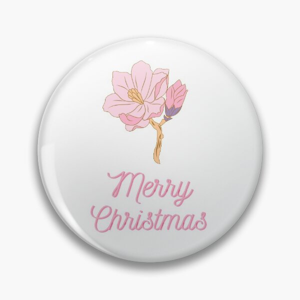 Item preview, Pink Fower Merry Christmas  designed and sold by BohoMoon.