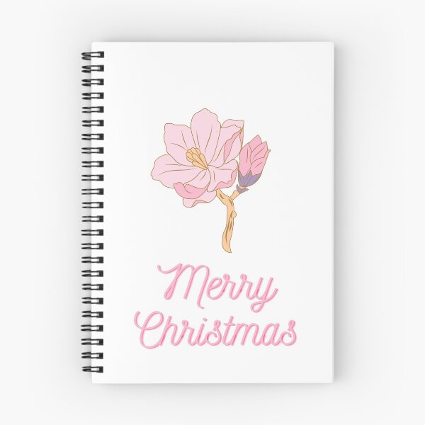 Item preview, Pink Fower Merry Christmas  designed and sold by BohoMoon.