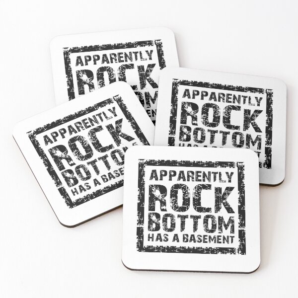 Item preview, Apparently Rock bottom has a basement designed and sold by OffbeetShirts.