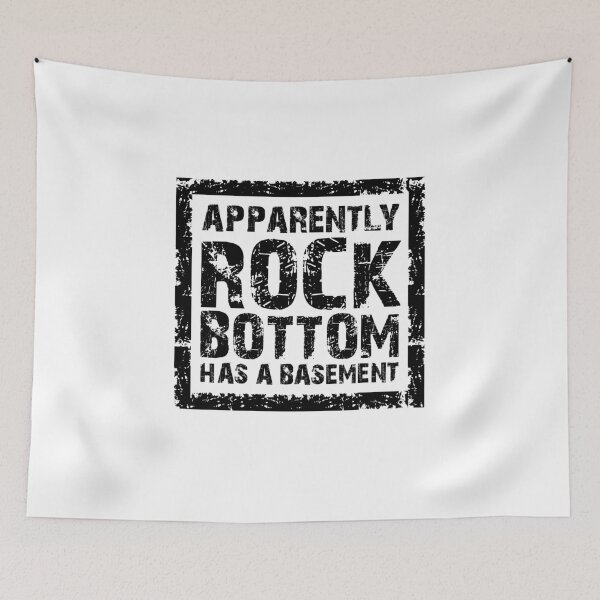 Item preview, Apparently Rock bottom has a basement designed and sold by OffbeetShirts.