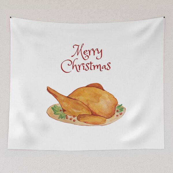 Item preview, Merry Christmas Chicken  designed and sold by BohoMoon.