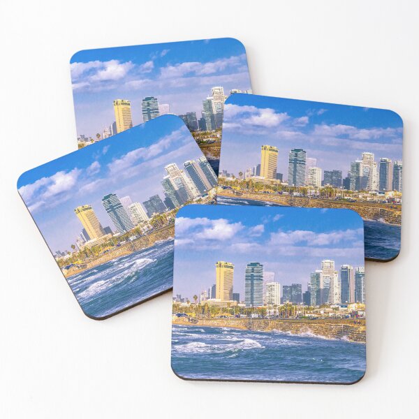Item preview, Coastal Aerial Tel Aviv Cityscape, Israel designed and sold by DFLC Prints.