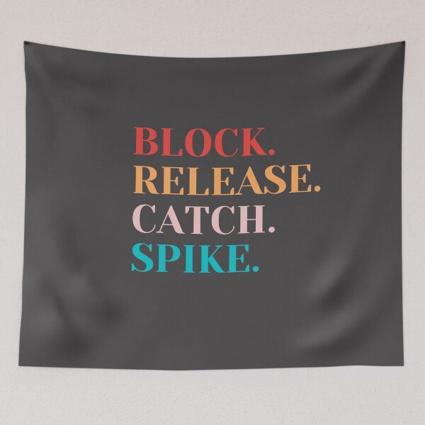 Aperçu de l'œuvre BLOCK RELEASE CATCH SPIKE: T-shirt NBA Large, créée et vendue par ToufikTech.