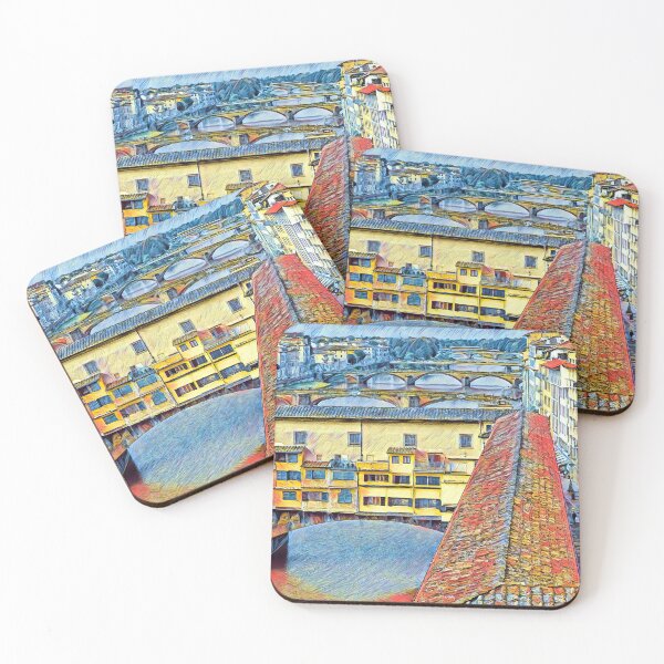 Item preview, Vasari's Corridor, Ponte Vecchio & the River Arno, Florence. designed and sold by Maksym’s .