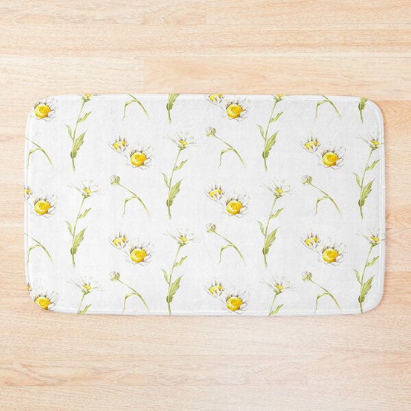 Item preview, Hand-painted watercolor camomile flower stickers set designed and sold by sentimentalica.