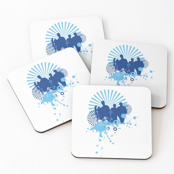 Item preview, Modern Abstract Art People World Blue designed and sold by Mary Riley.